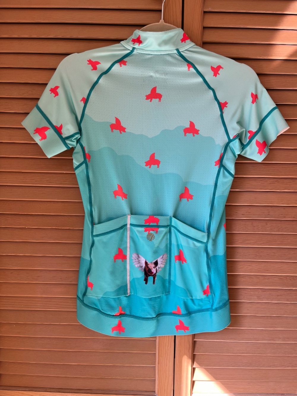Shebeest Divine Cycling Jersey, Pigs Can Fly - Picture 2 of 2